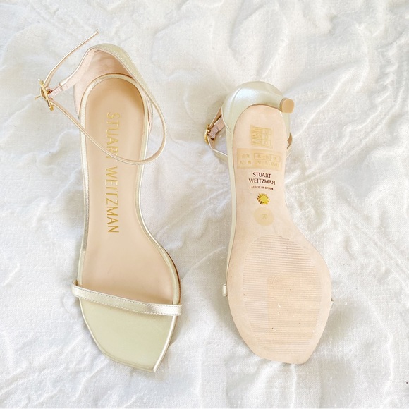 Stuart Weitzman Nudistcurve Heels Size 5 New $475 - Picture 9 of 10